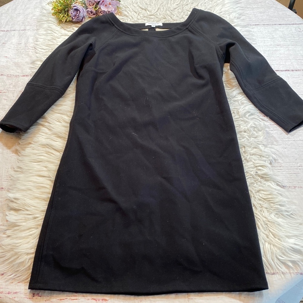 Emerson Fry Black Panel Mod Layering Dress sz XS